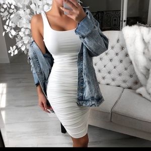 Ivory Double Lined Dress